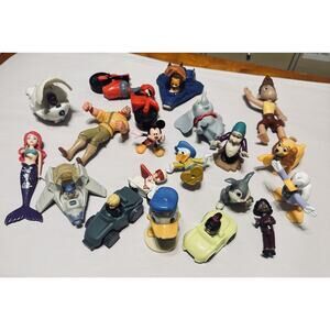 Disney Action Figures Lot Cake Toppers McDonald’s Kelloggs Pixar Various Misc
